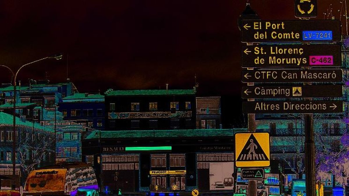 Una de les entrades al nucli urbà de Solsona.