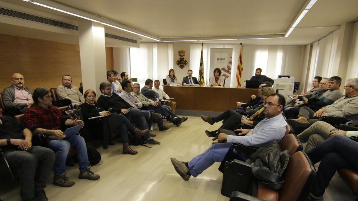 Reunió informativa ahir al consell del Segrià.