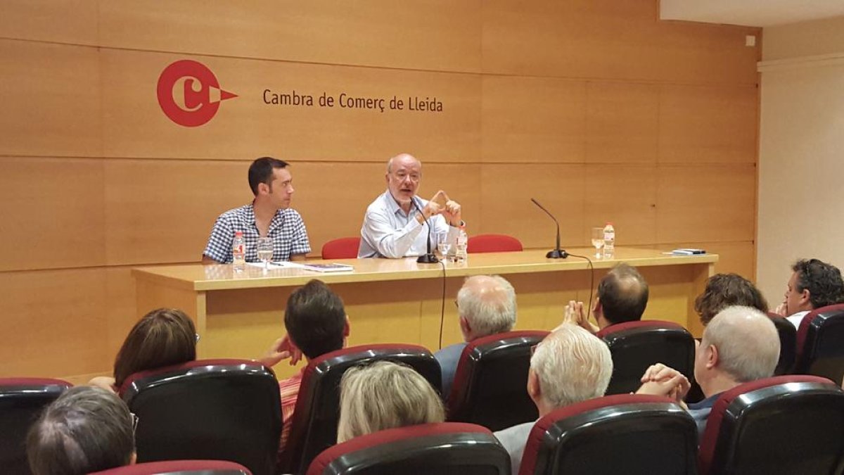 Terricabras va oferir ahir una conferència a la Cambra de Comerç de Lleida.