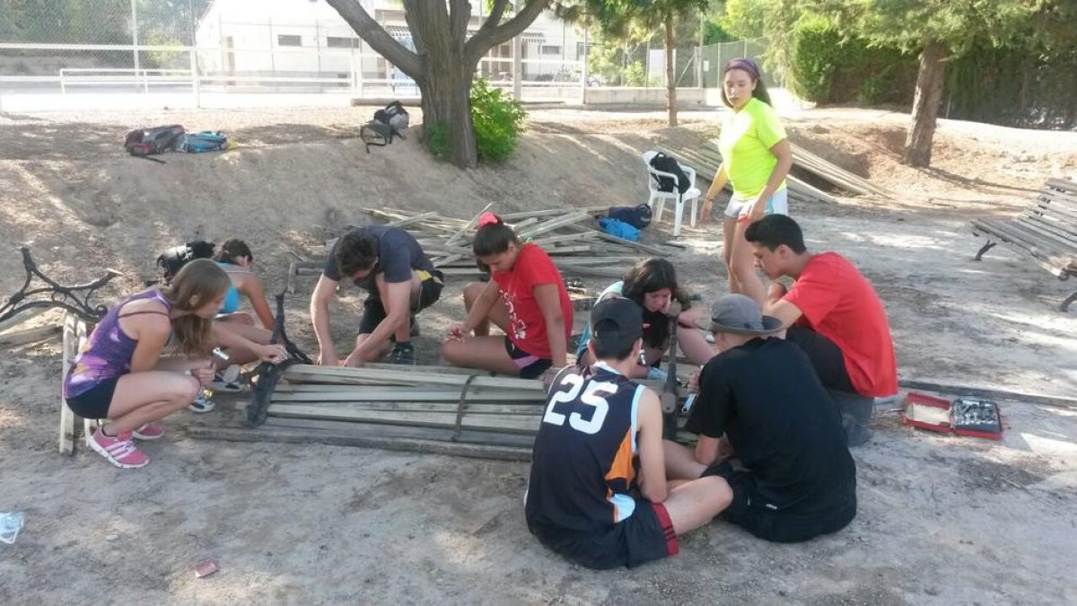 Los chicos de los campamentos en una pasada edición.