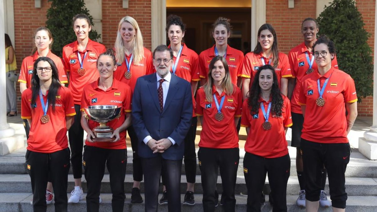 Recepció a La Moncloa a les campiones d’Europa de bàsquet