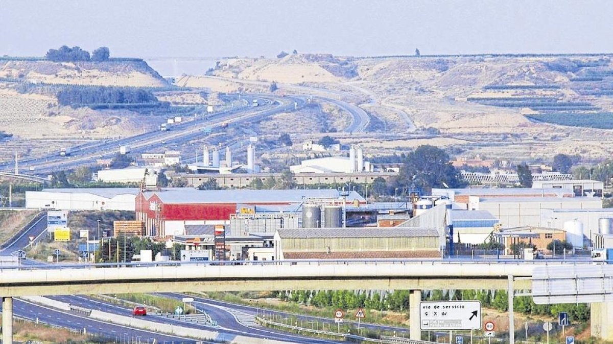 El polígono industrial Fondo de Litera de Fraga.
