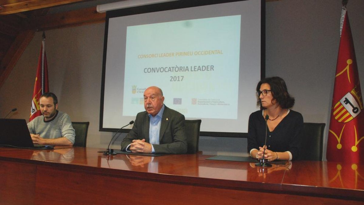 La presentació dels ajuts del Leader al Conselh.