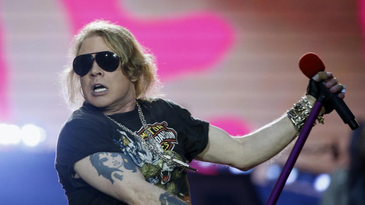 Imatge d'arxiu d'un concert de Guns n'Roses a Bilbao. 