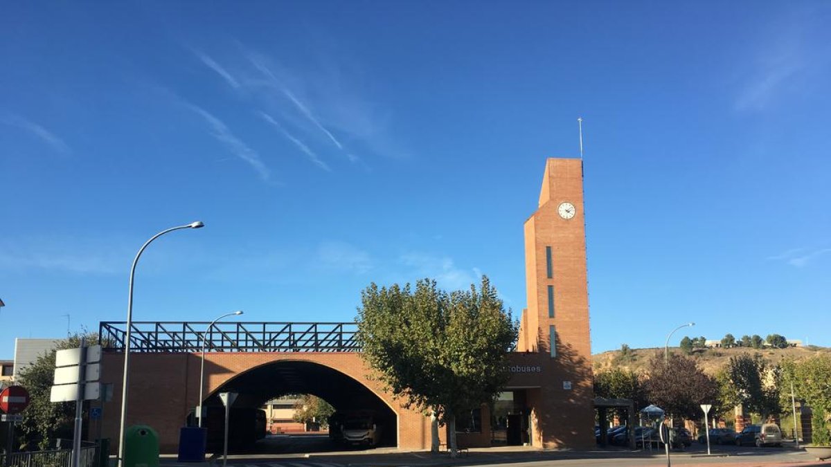 L’estació d’autobusos de Fraga, on s’actuarà.