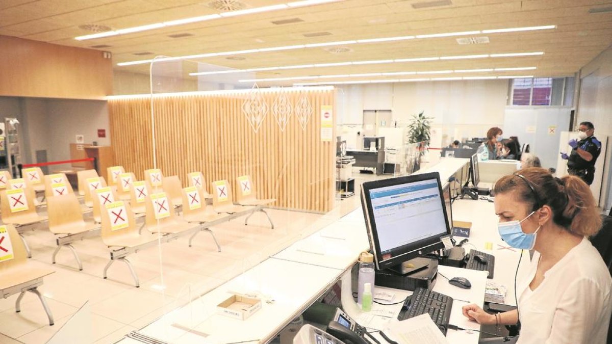 Foto d’arxiu de l’Oficina d’Atenció al Ciutadà, que tramita els empadronaments.