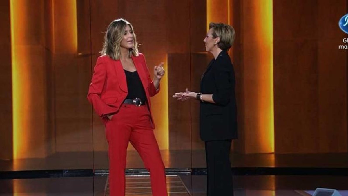 Rocío Carrasco con su amiga Sandra.