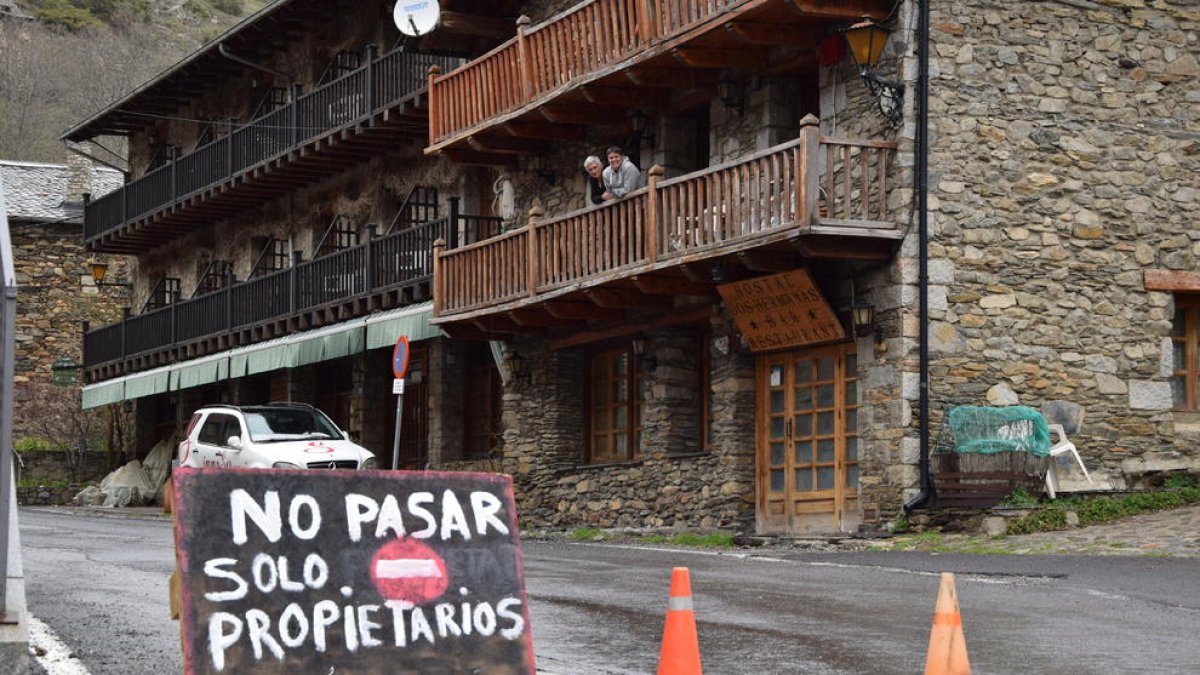 Imatge d’arxiu d’Os de Civís, ja durant la pandèmia.