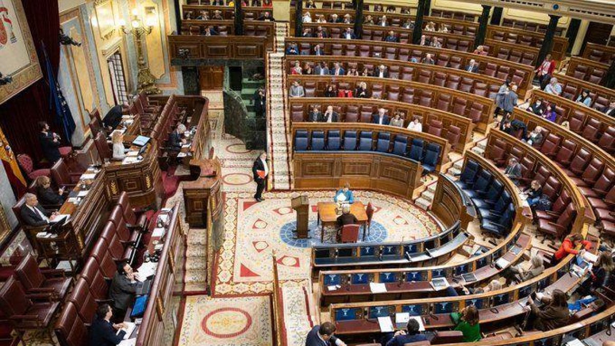 El hemiciclo del Congreso de los Diputados