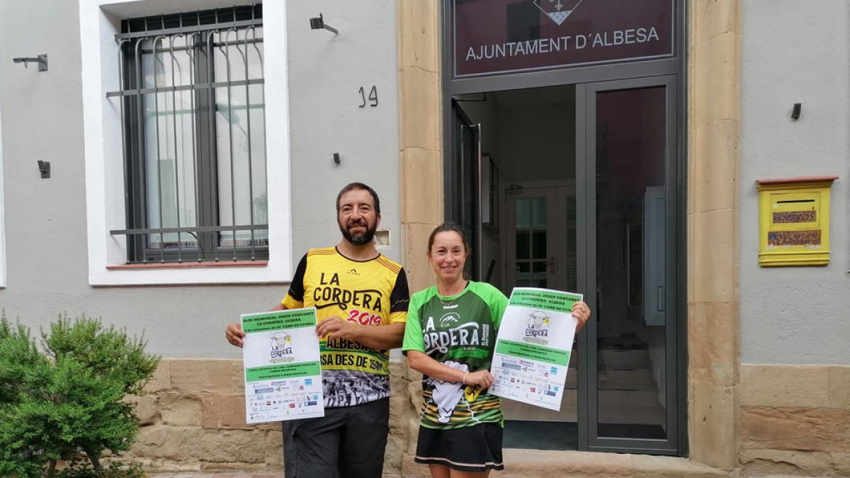 Sisco Piqué i Eugènia Puiggròs, ahir durant la presentació.