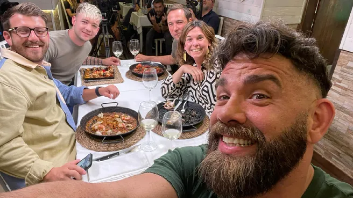 Marc Ribas y los participantes de hoy de ‘Joc de cartes’.