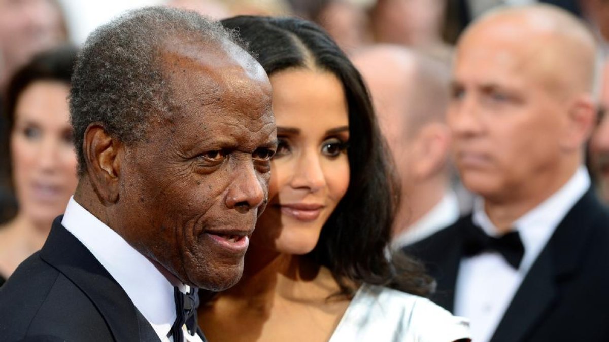 Sidney Poitier, amb la seua filla, l’actriu Sydney Tamiia Poitier.