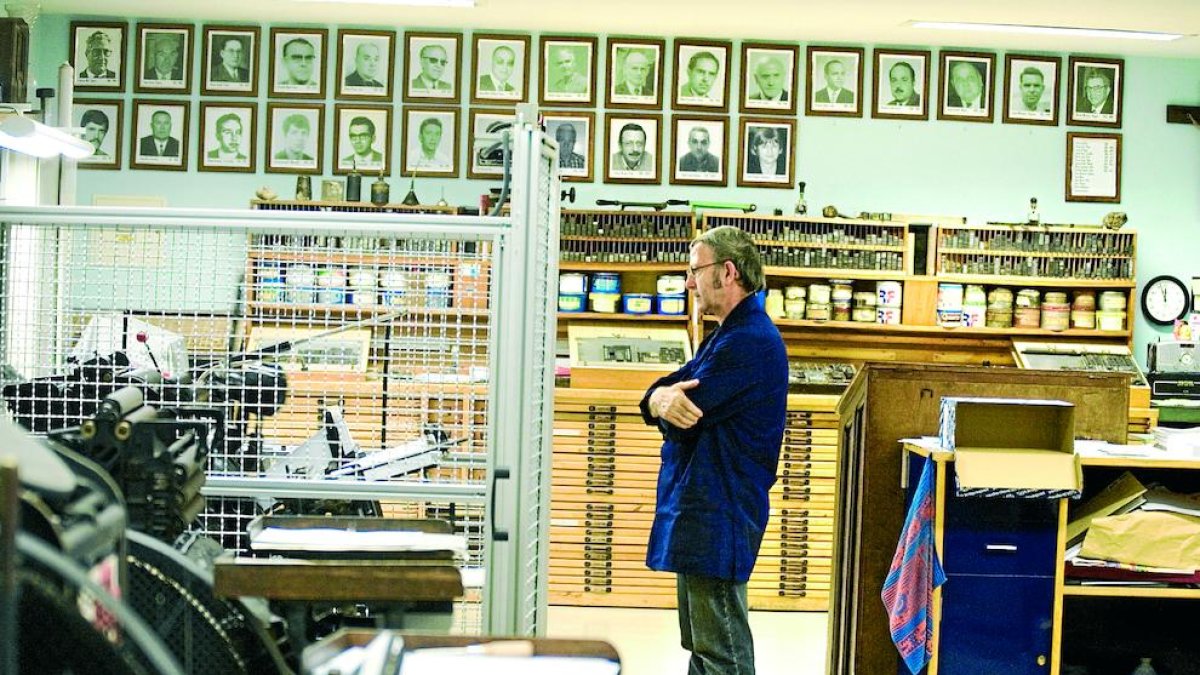 Imatge d’arxiu de la impremta de la Diputació.