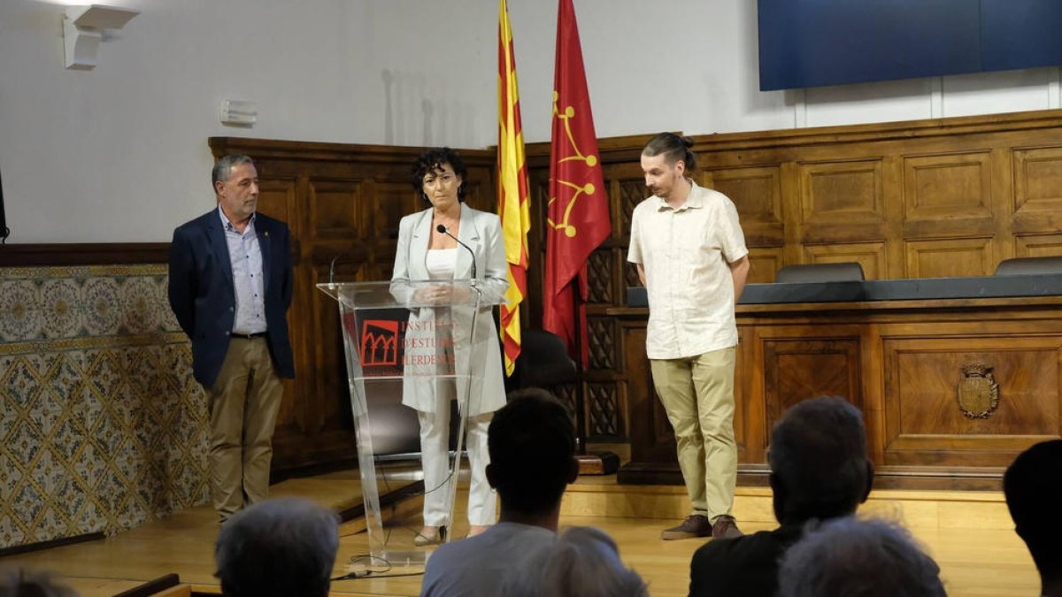 El monogràfic es va visualitzar ahir a l’Aula Magna de l’institut lleidatà.