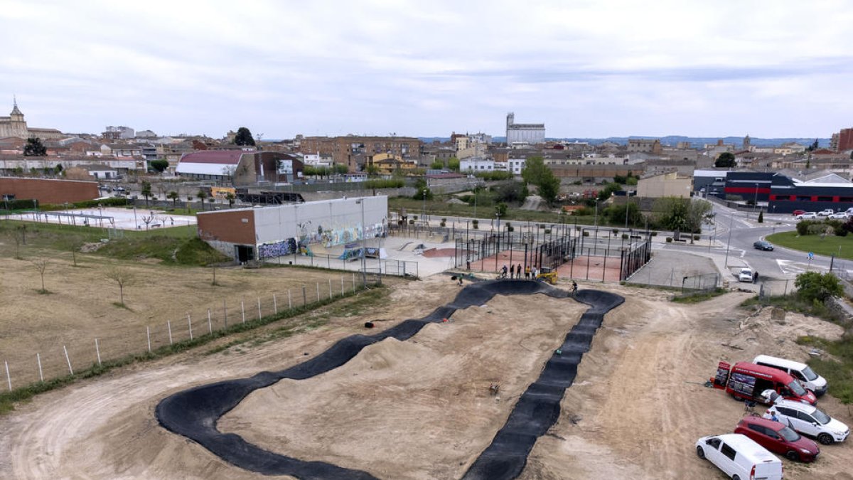 El nou pumptrack de Cervera que s’estrenarà avui.