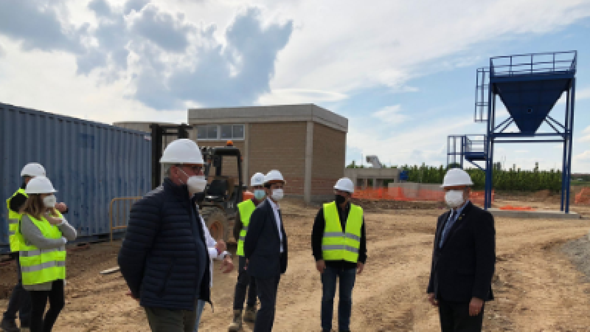 Visita a las obras de la planta de Artesa de Lleida y Puigverd.