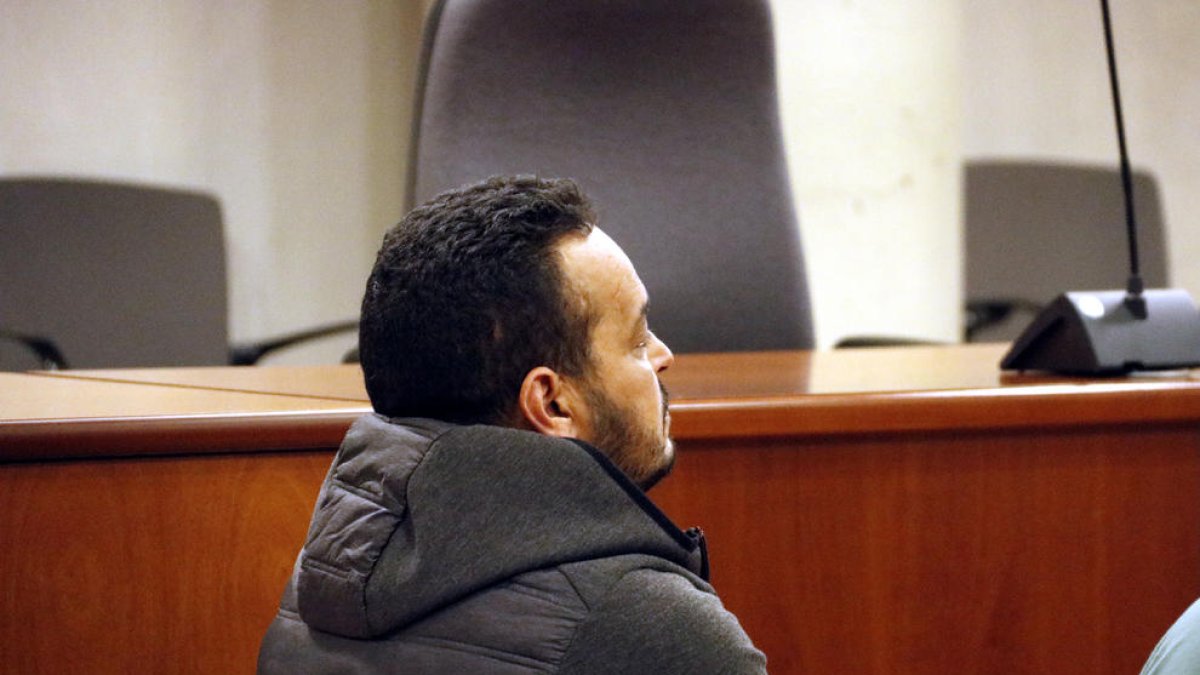 L’acusat, ahir a l’Audiència de Lleida.