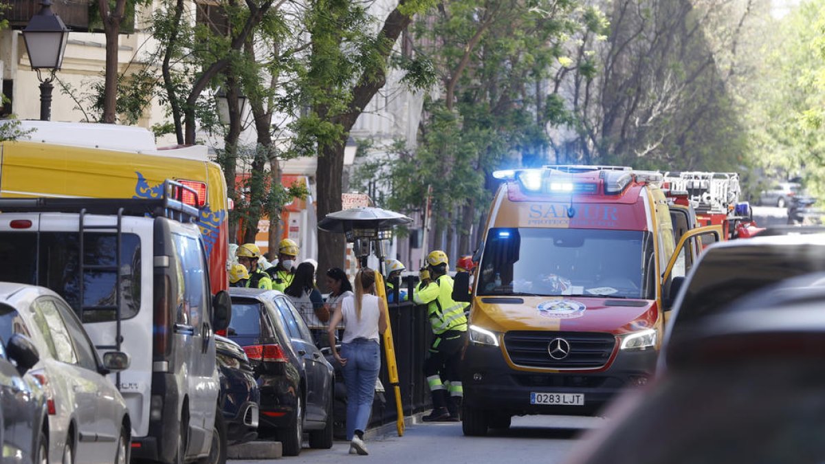 Diversos ferits en explosió d'un edifici al barri Salamanca de Madrid