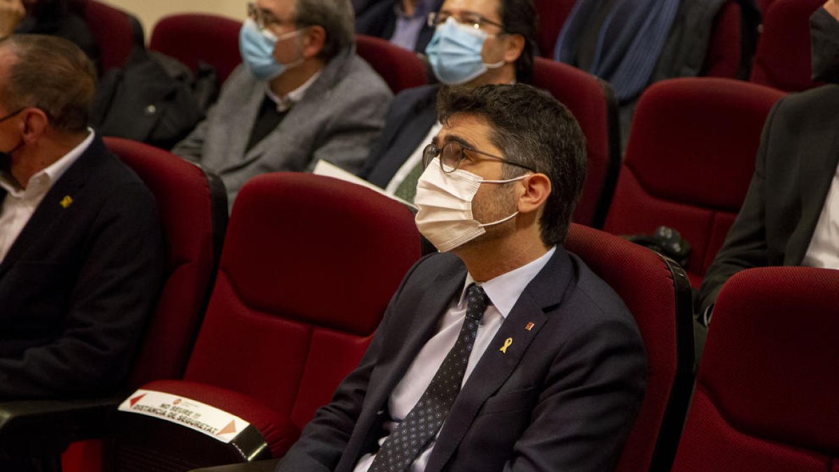 Jordi Puigneró en una de les seues últimes visites aquest any a la ciutat de Lleida.