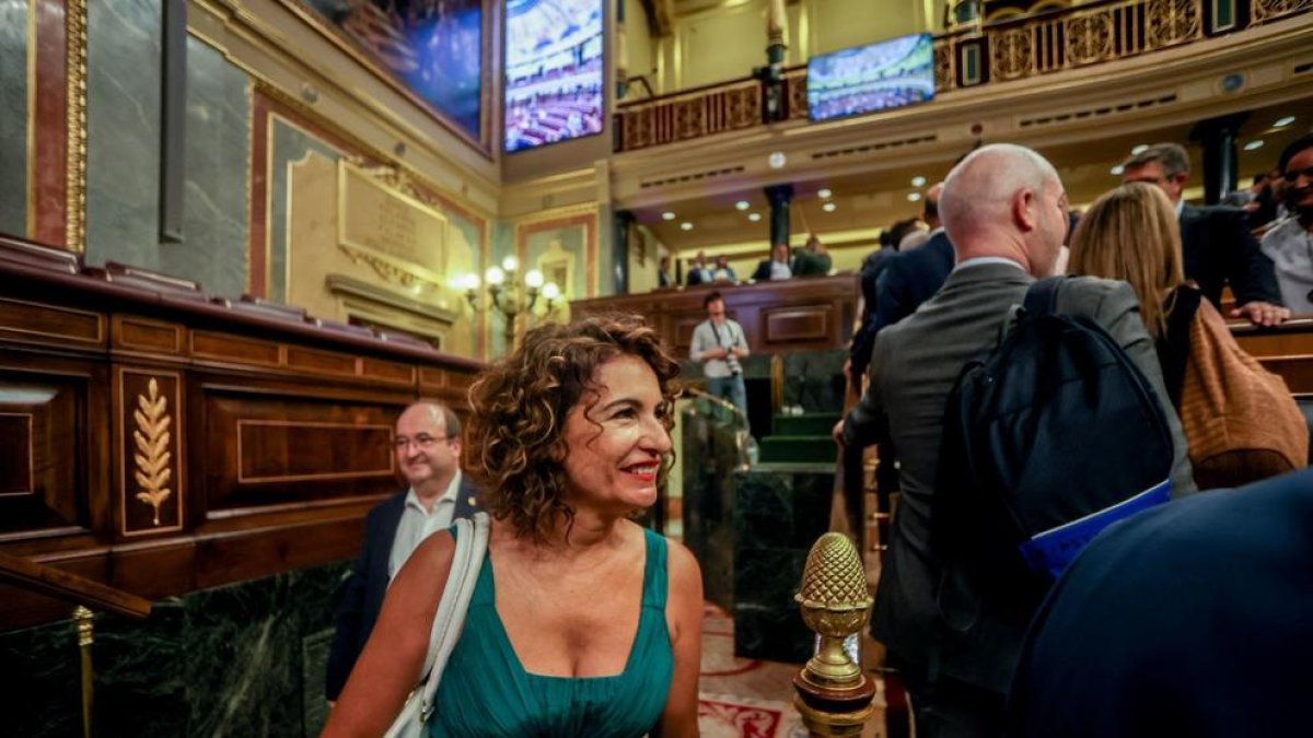 La ministra de Hacienda, María Jesús Montero.