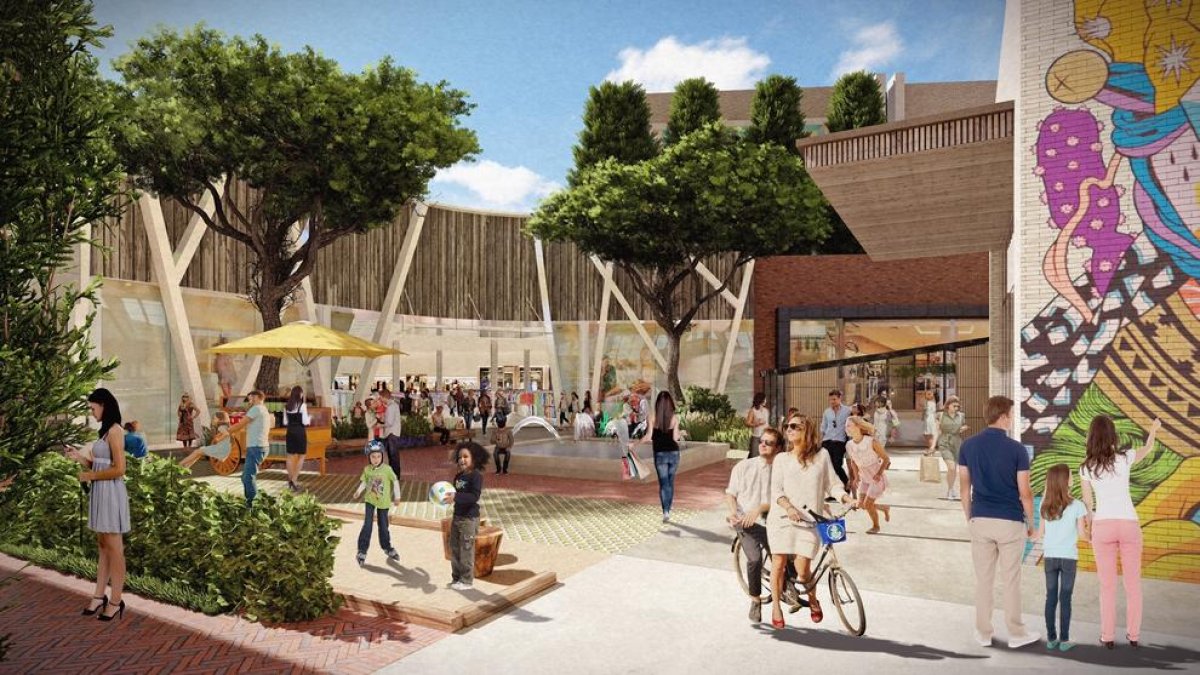 Imatge virtual del centre comercial Promenade a Torre Salses. 