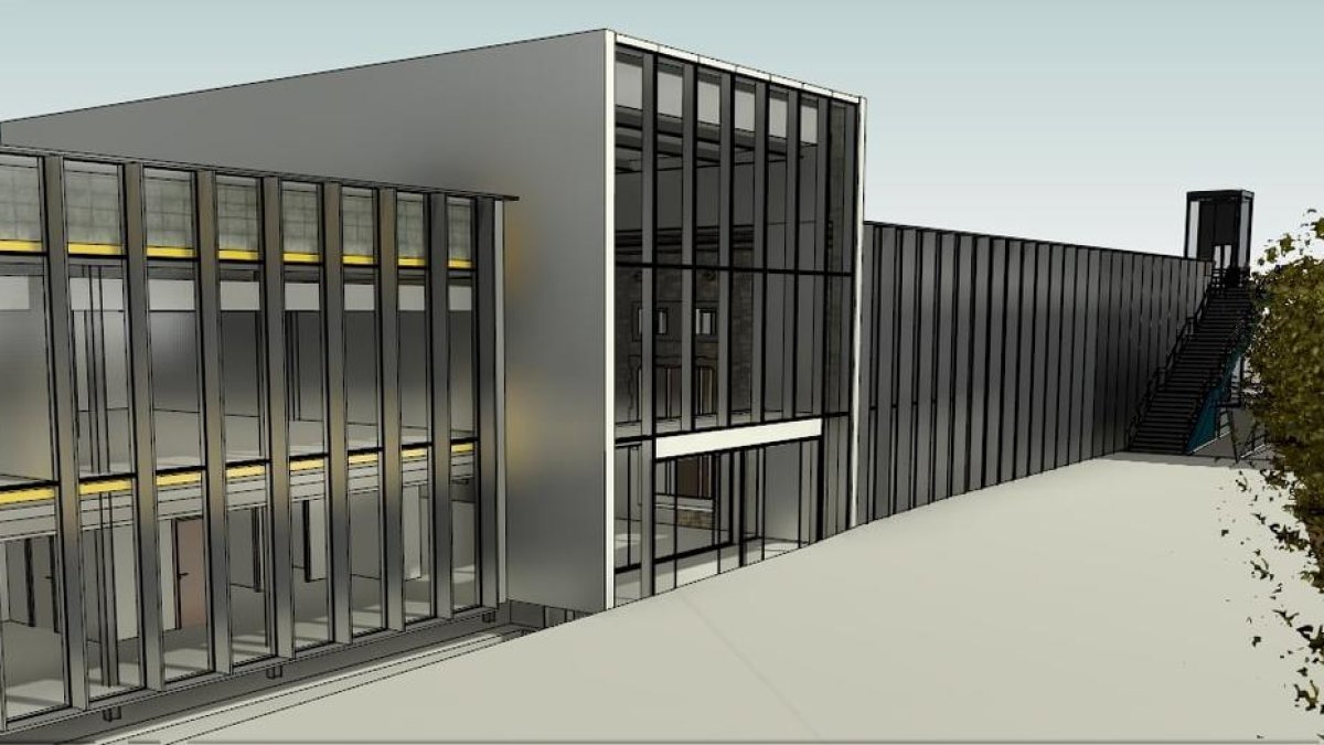 Pueyo i Postius, al centre, durant la sessió informativa.