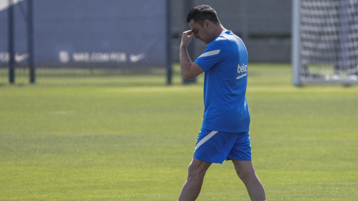 El tècnic del FC Barcelona, Xavi Hernández, en imatge d’arxiu.