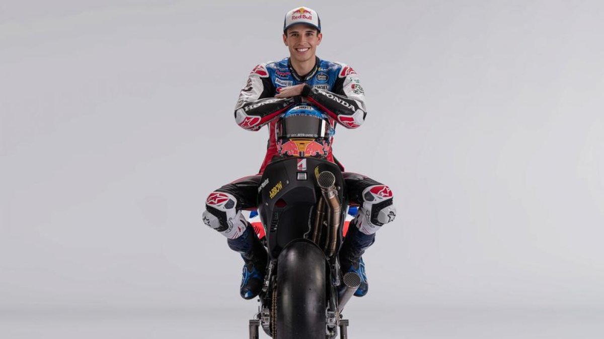 Àlex Màrquez presentó ayer la nueva moto en un acto virtual.