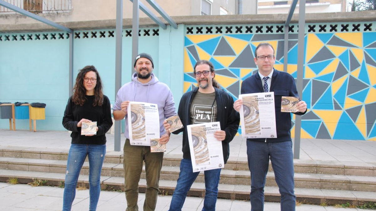 La presentació del nou disc, que compta amb el suport de l’ajuntament de Mollerussa.