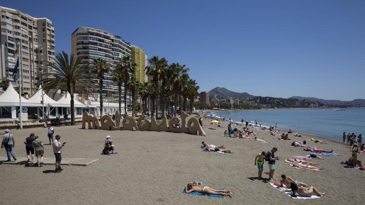 Zona de la playa de la Malagueta donde tuvieron lugar los hechos.