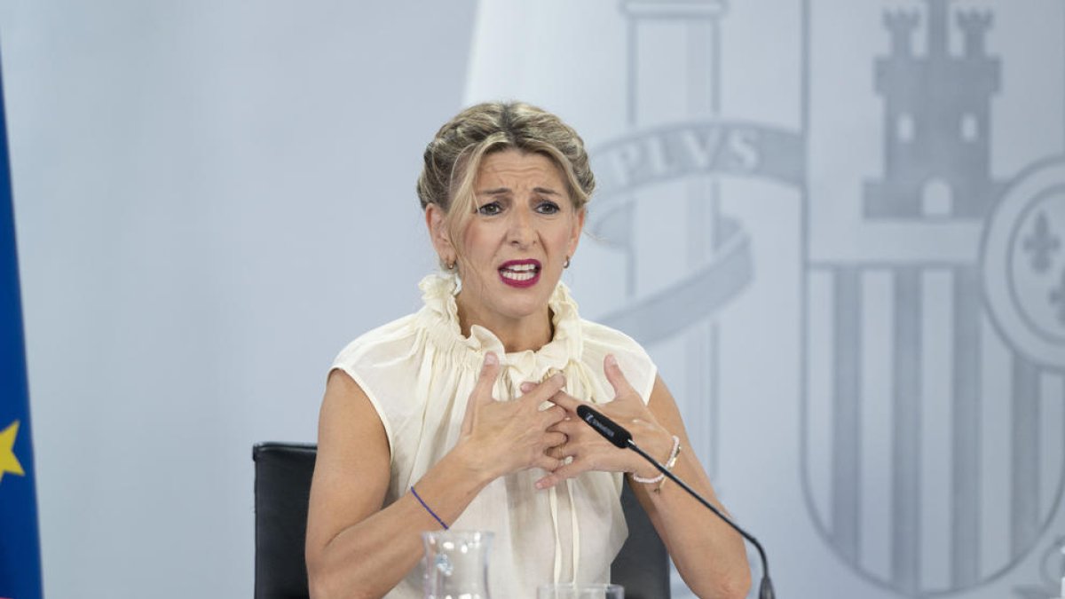 La vicepresidenta segona del Govern central i ministra de Treball, Yolanda Díaz.