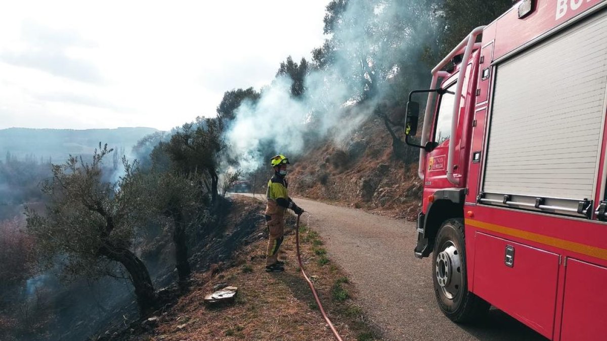 Incendi a Sopeira.