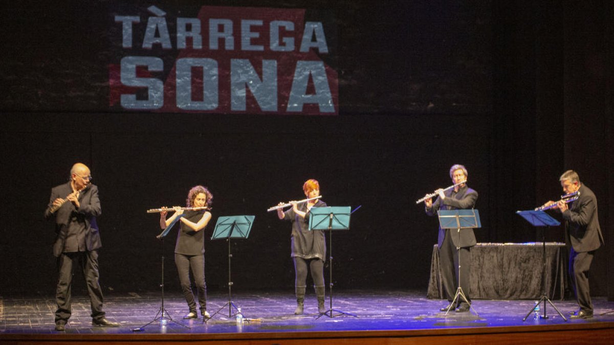 Concierto del Grup de Flautes de Ponent en el Ateneu de Tàrrega