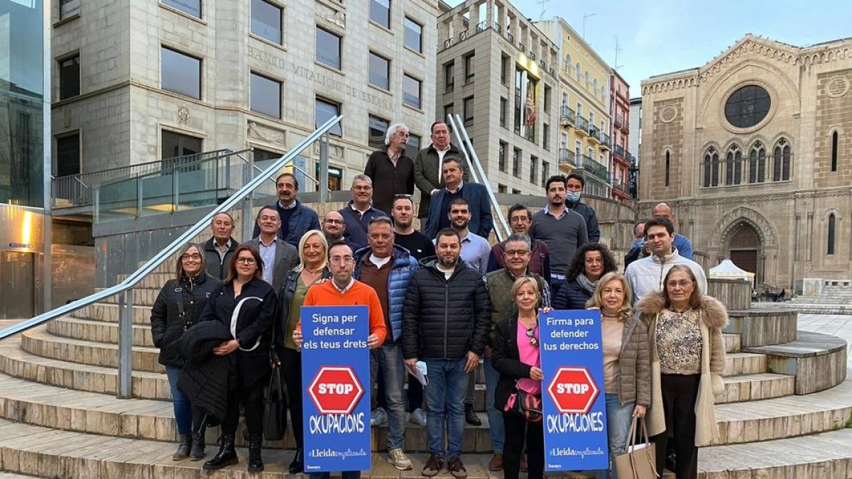 Foto de la sectorial que celebró el PP en la plaza Sant Joan.