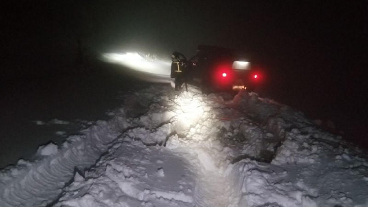 Atrapado en la nieve