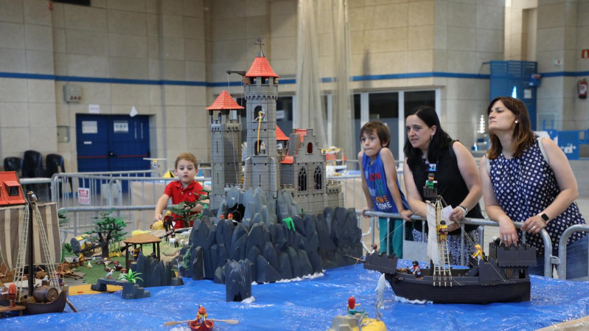 Un dels diorames de la fira de Playmobil d’Alcoletge.