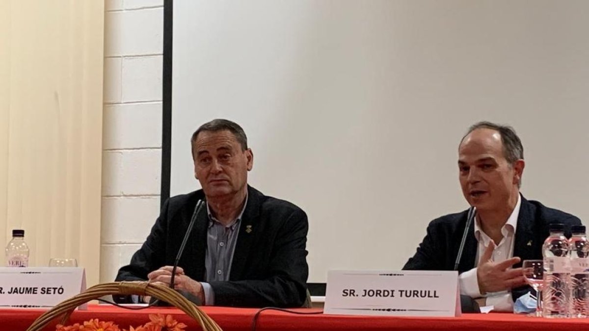 Setó y Turull en el acto de anoche en La Floresta.