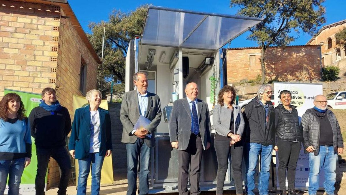 El acto de presentación del matadero móvil.