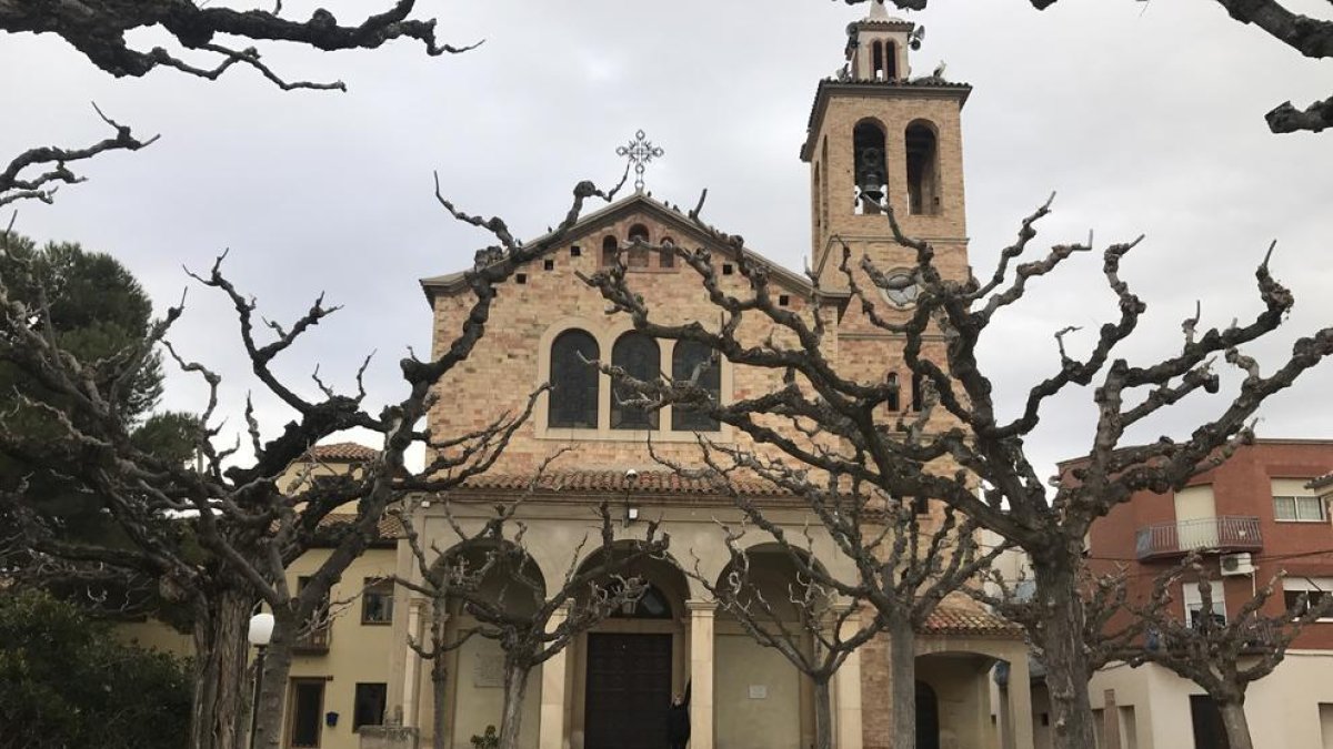 La plaça de l’Església, que serà reformada.