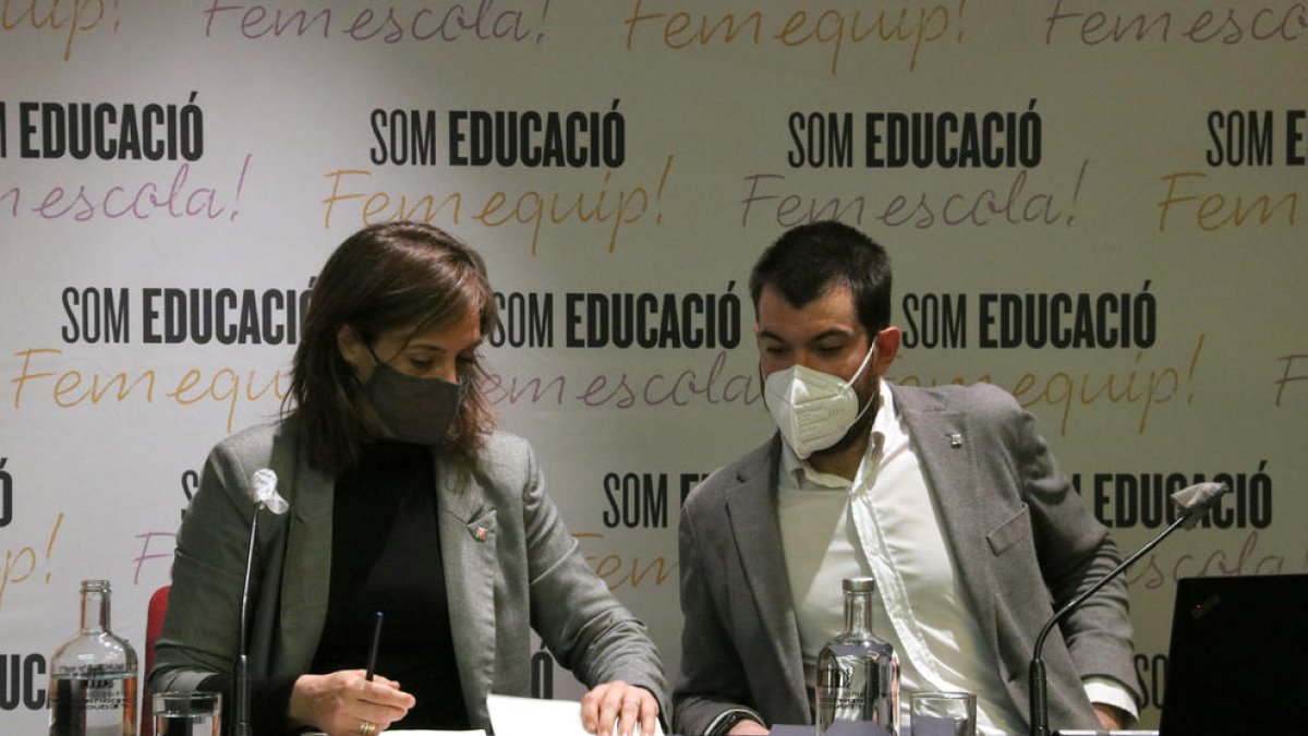 La presentación ayer de los cambios en los currículums educativos.