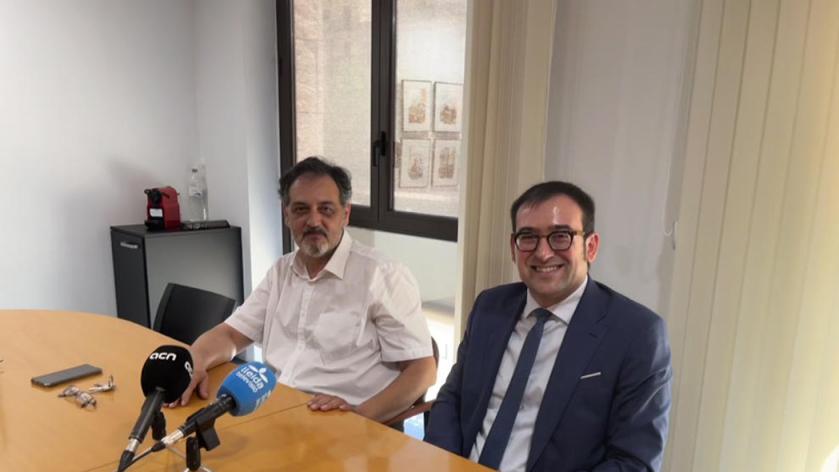 Jordi Albareda y Roger Mir, responsable del turno de oficio.