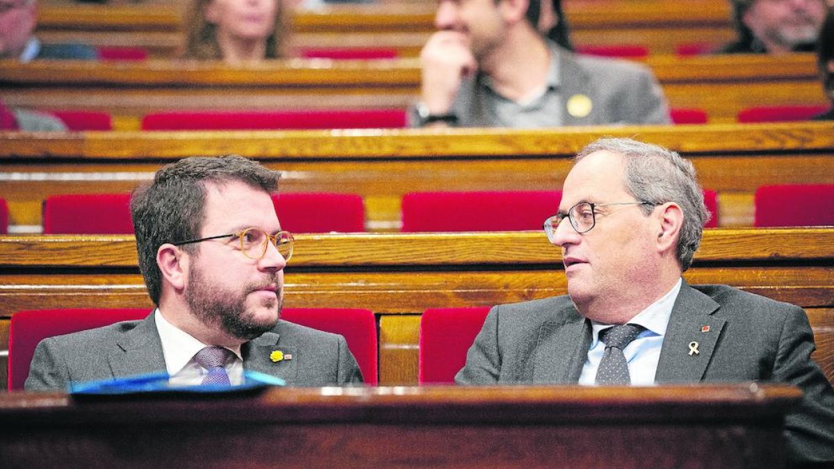 Pere Aragonès fue espiado cuando era el vicepresident de Quim Torra.