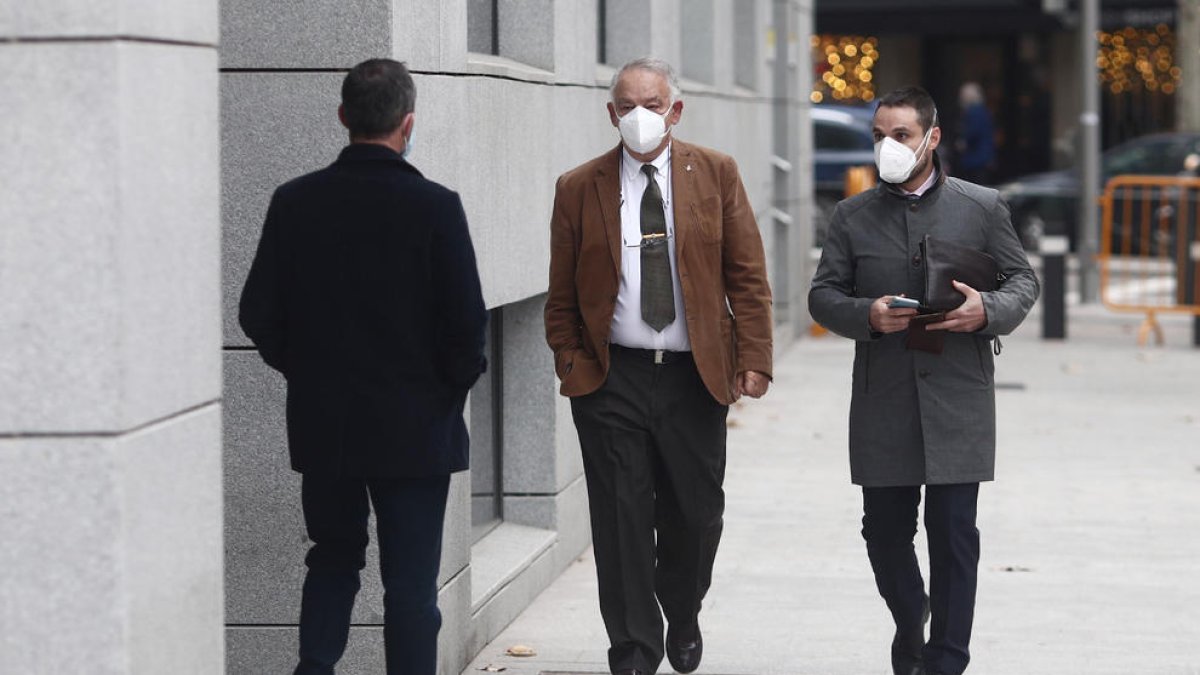 Eugenio Pino, a l’anar a declarar a l’Audiència Nacional pel cas Kitchen el desembre del 2020.