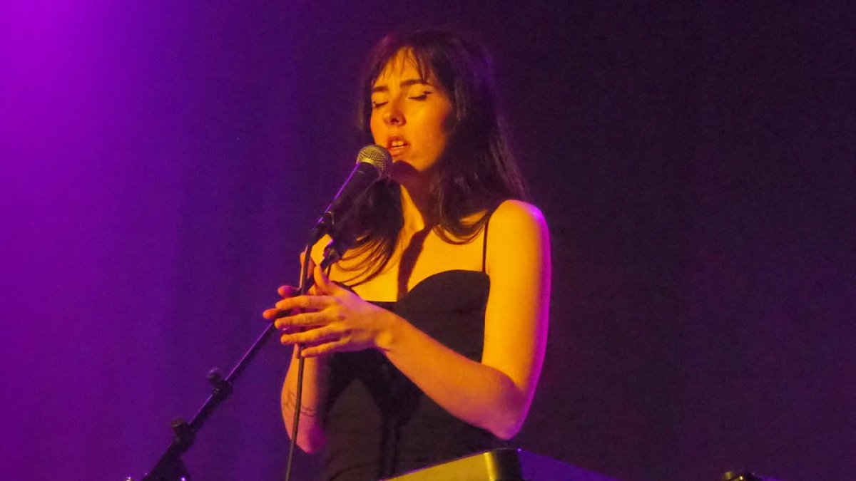 La cantante vasca Ana Arsuaga, Verde Prato, el pasado viernes.