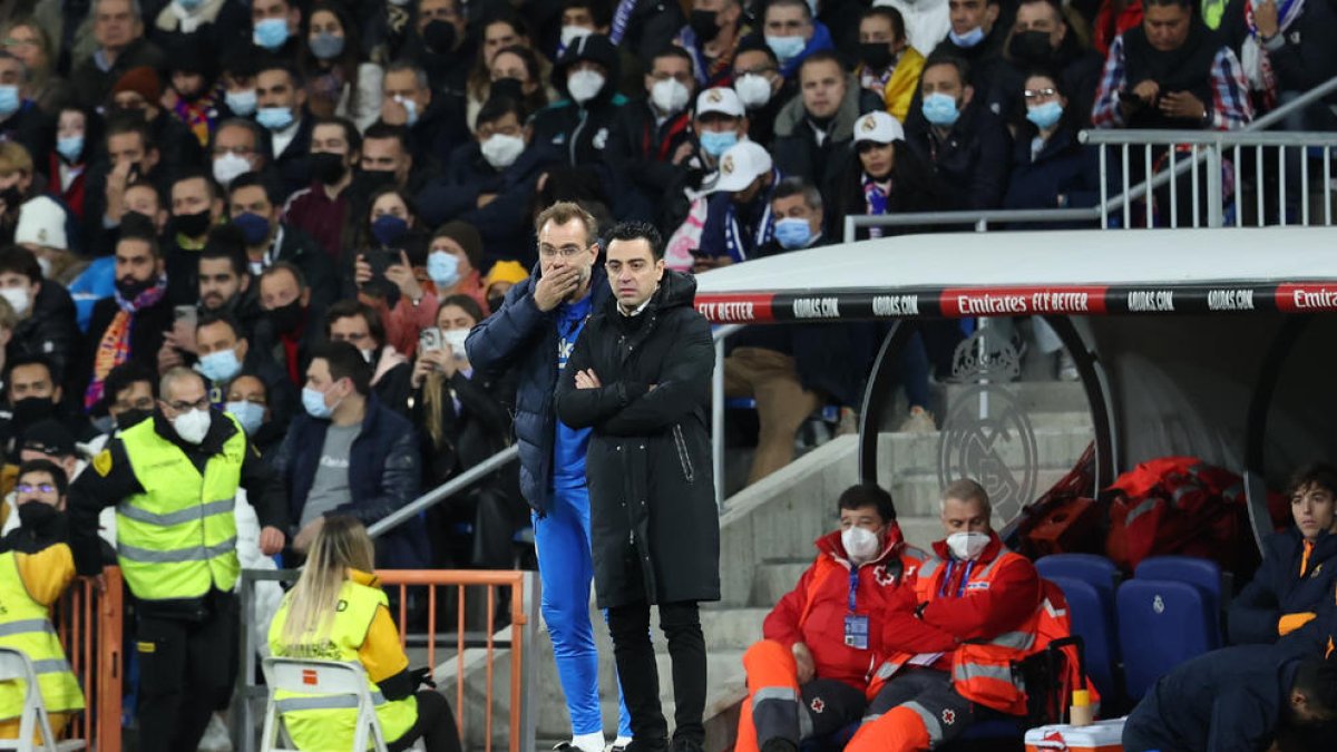 Xavi Hernández, el pasado domingo en el Bernabéu, donde se doctoró con la goleada al eterno rival.