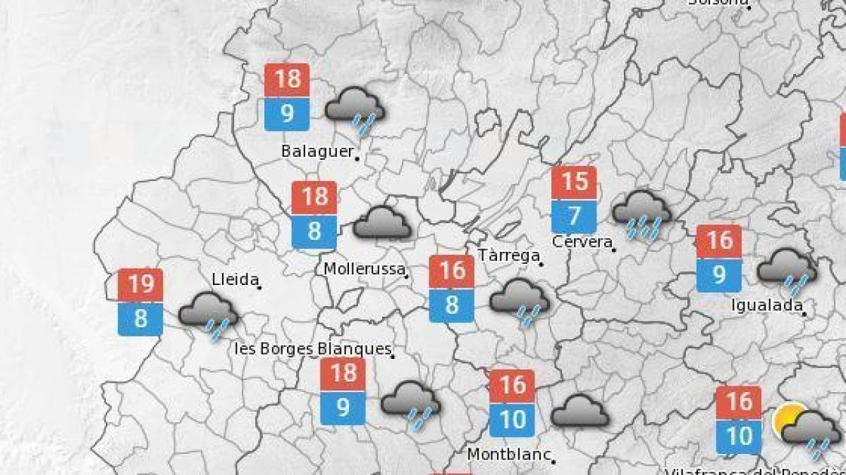 Quin temps farà per Sant Jordi a les comarques de Lleida?