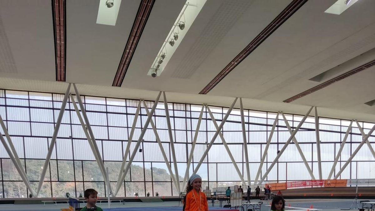 L’atleta de Juneda, ahir al centre del podi.