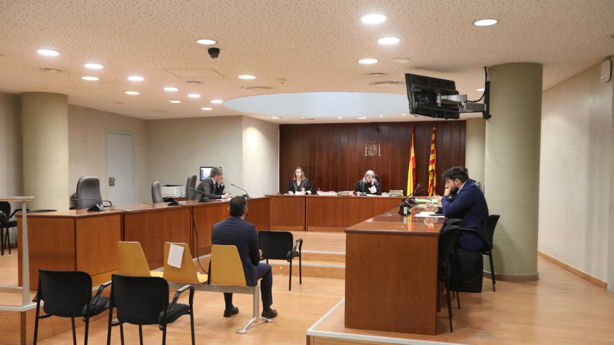 El acusado, ayer en la Audiencia.