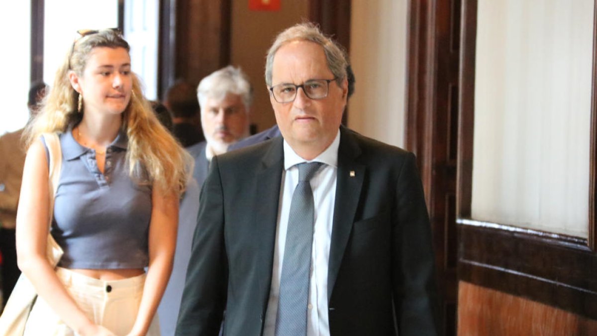 Torra, sobre la continuïtat de Junts al Govern si la Mesa suspèn Borràs: 