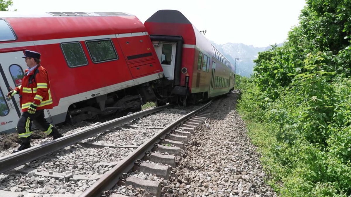 Cuatro muertos en un accidente de tren al sur de Alemania